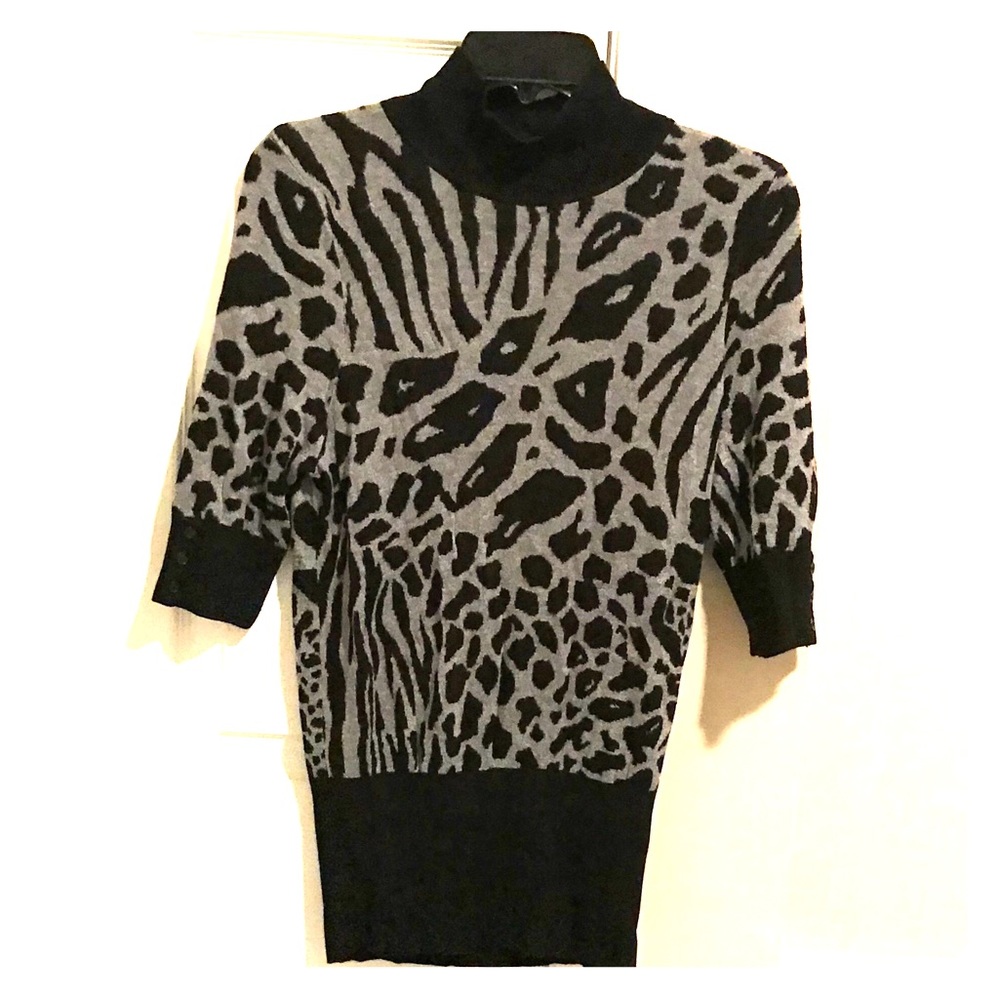 Express animal print sweater